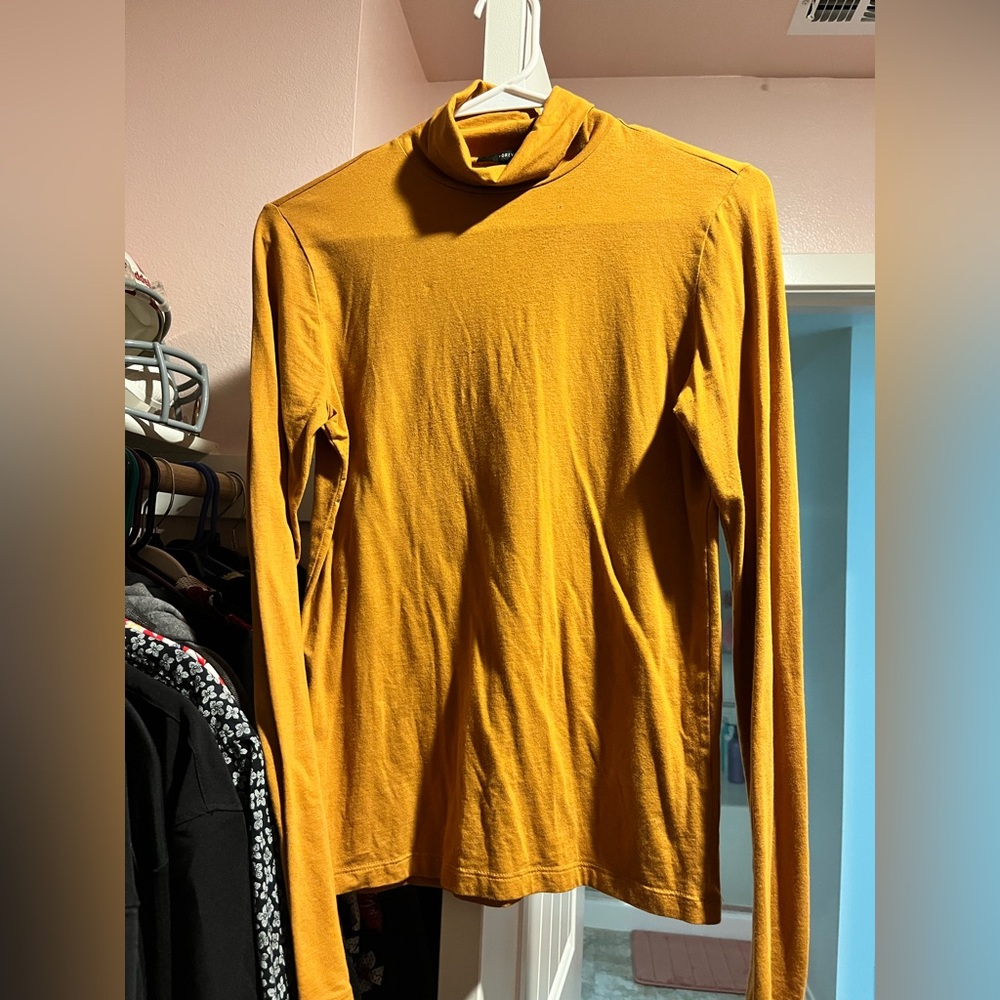 Mustard Turtleneck